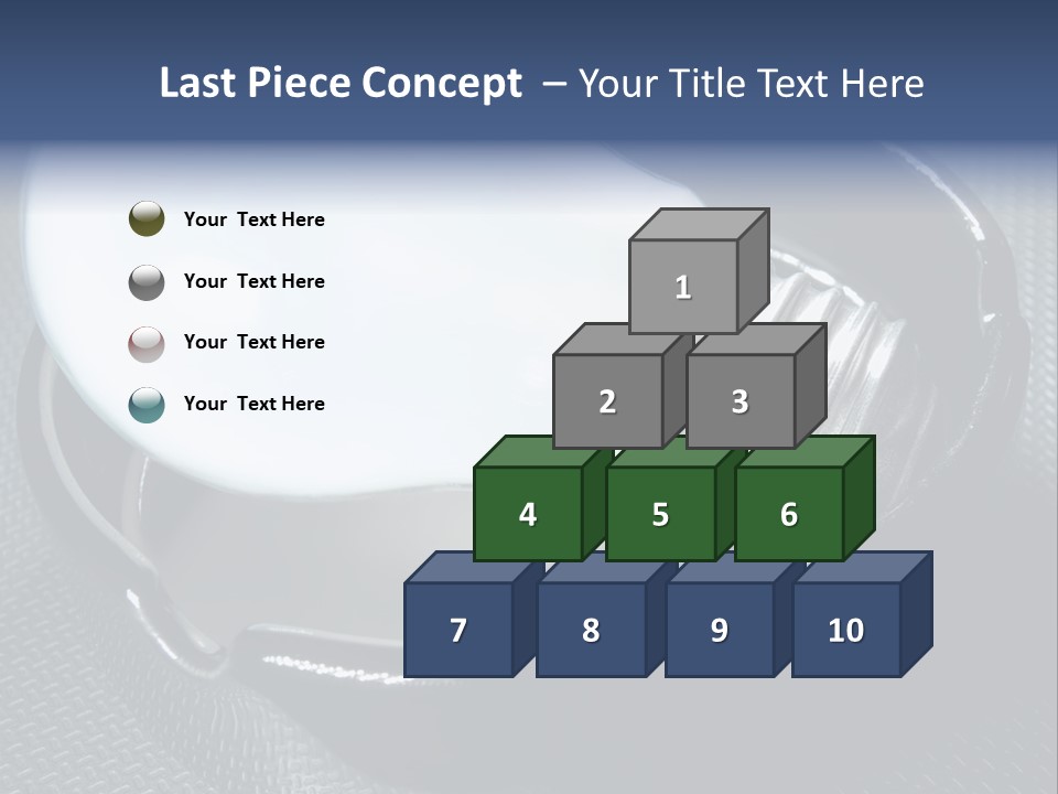 A Light Bulb In A Metal Container On A Table PowerPoint Template