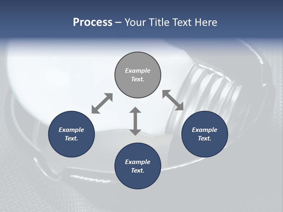 A Light Bulb In A Metal Container On A Table PowerPoint Template