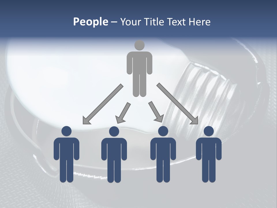 A Light Bulb In A Metal Container On A Table PowerPoint Template