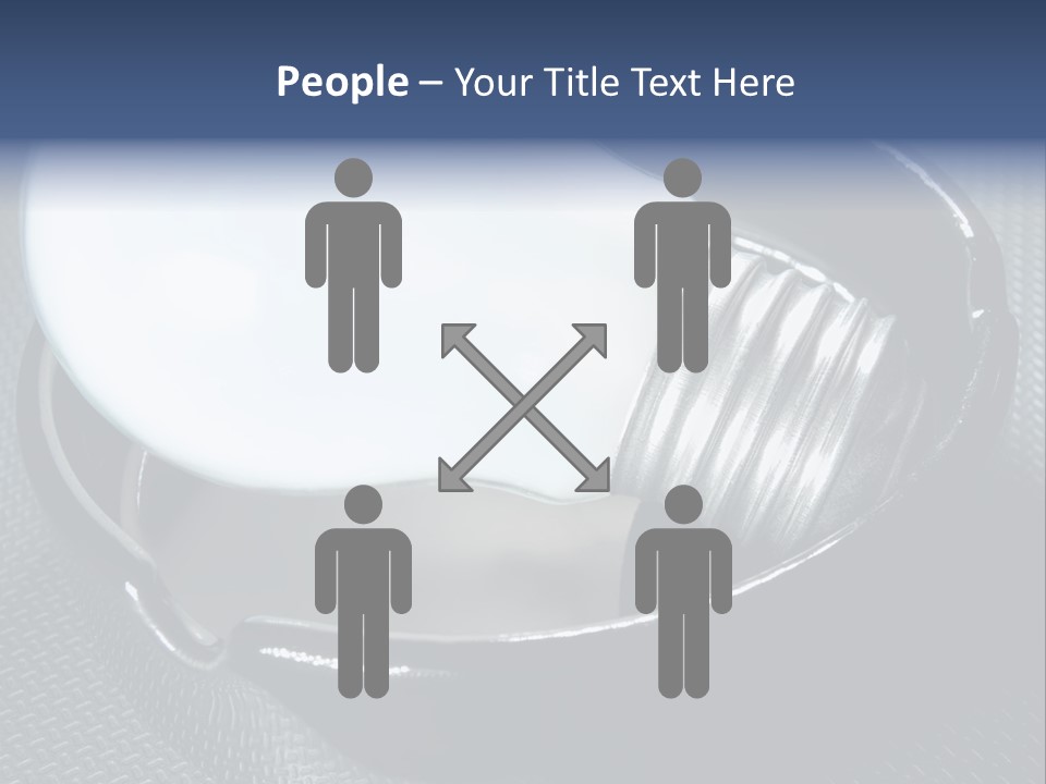 A Light Bulb In A Metal Container On A Table PowerPoint Template