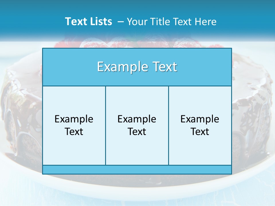 A Chocolate Cake With Raspberries On Top Of It PowerPoint Template