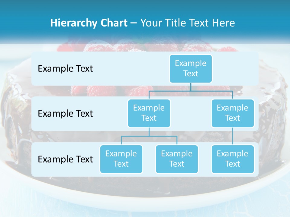 A Chocolate Cake With Raspberries On Top Of It PowerPoint Template