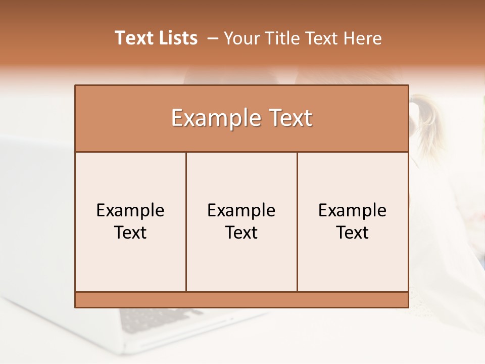 Two Young Girls Sitting In Front Of A Laptop Computer PowerPoint Template
