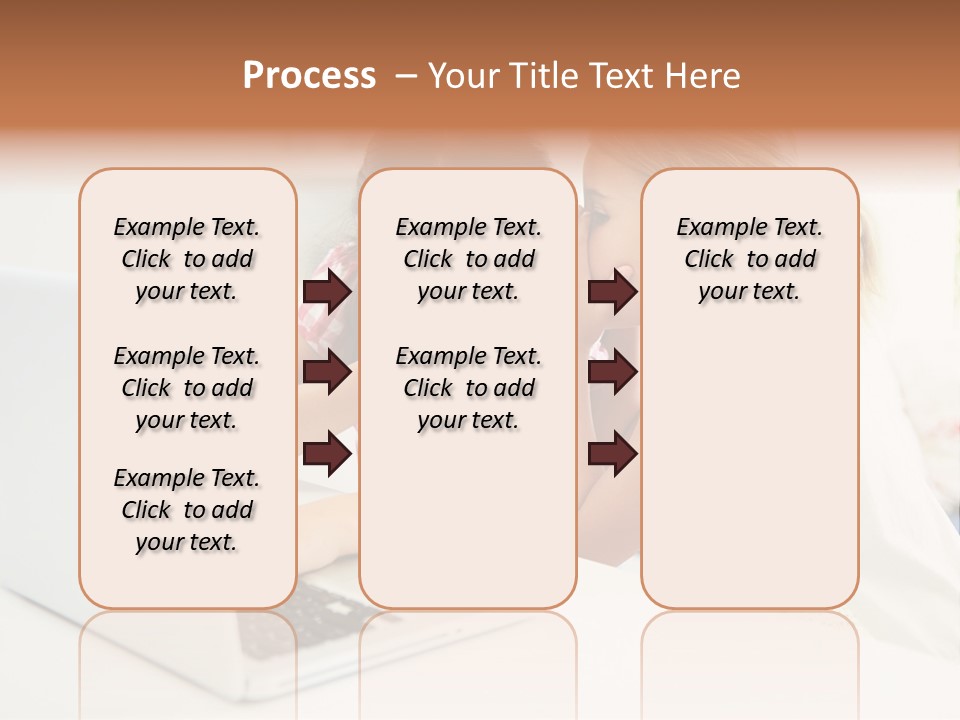 Two Young Girls Sitting In Front Of A Laptop Computer PowerPoint Template