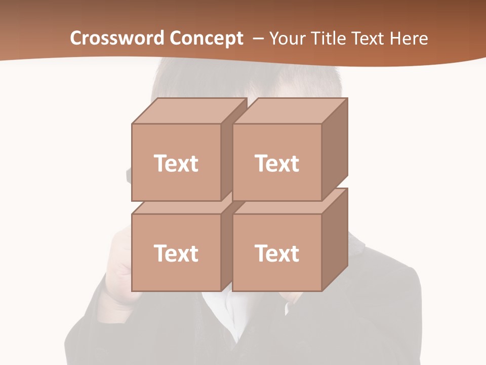 A Little Boy Wearing Glasses And A Suit PowerPoint Template