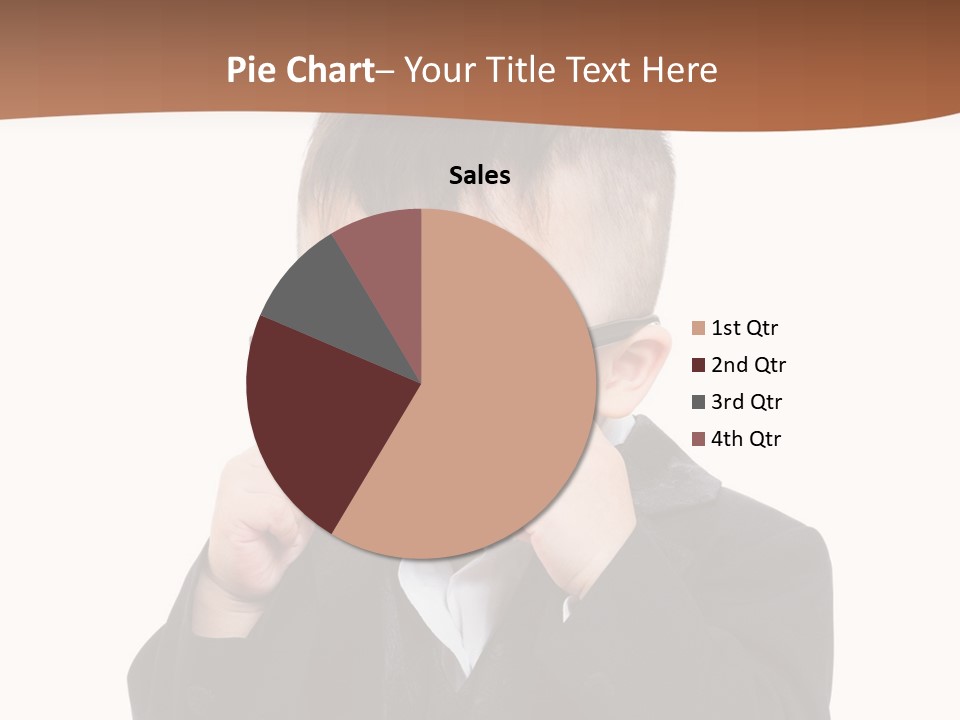 A Little Boy Wearing Glasses And A Suit PowerPoint Template