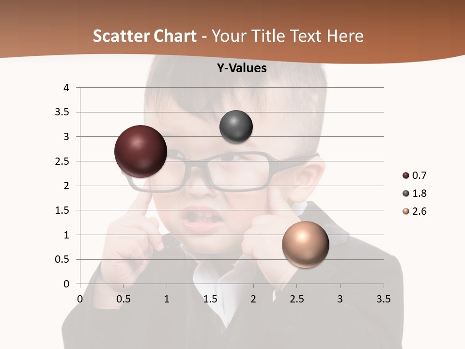 A Little Boy Wearing Glasses And A Suit PowerPoint Template