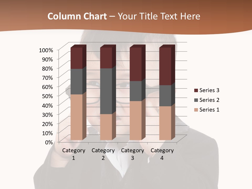 A Little Boy Wearing Glasses And A Suit PowerPoint Template