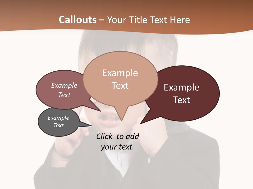 A Little Boy Wearing Glasses And A Suit PowerPoint Template