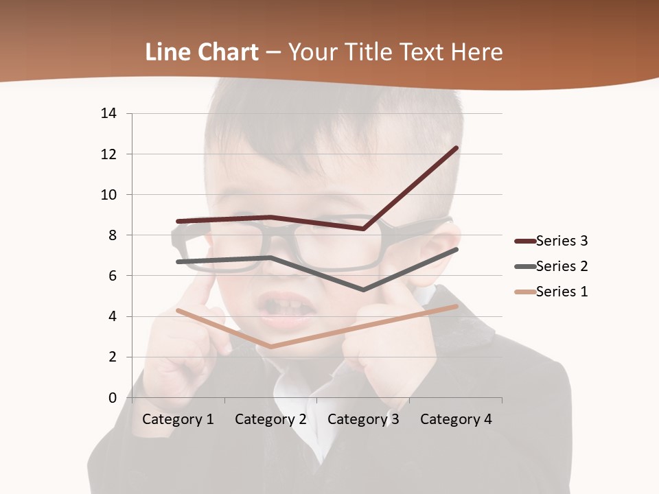 A Little Boy Wearing Glasses And A Suit PowerPoint Template