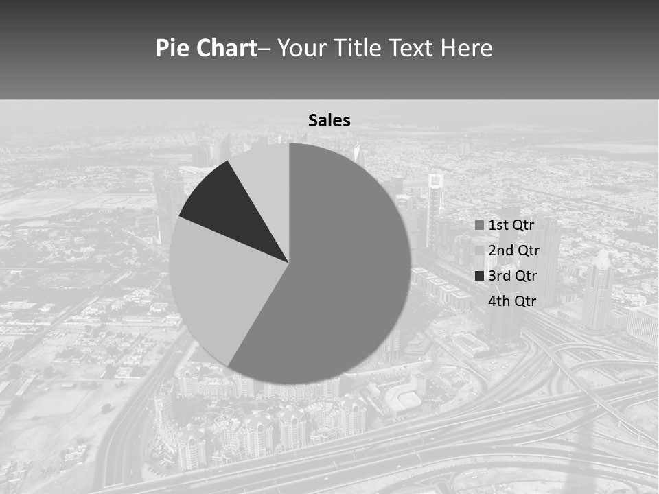 A Black And White Photo Of A City PowerPoint Template