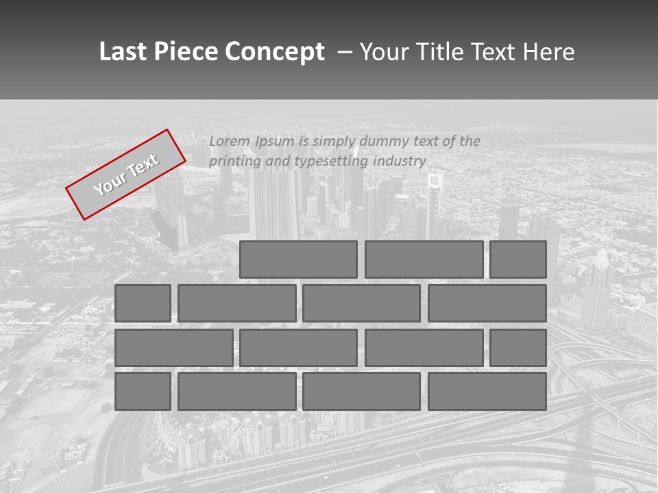 A Black And White Photo Of A City PowerPoint Template