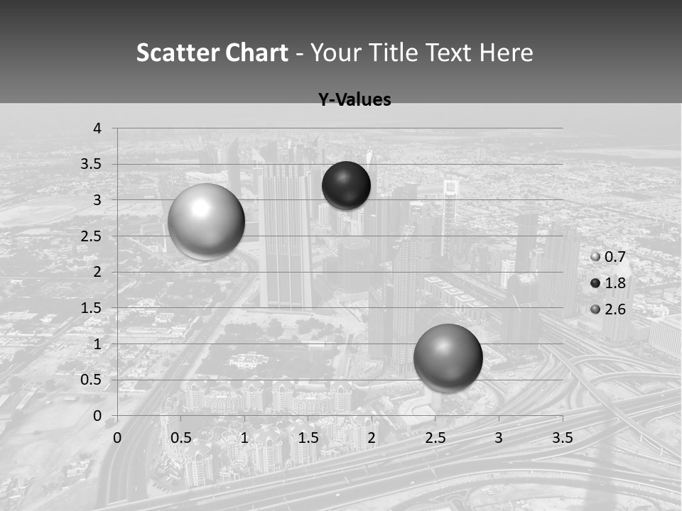 A Black And White Photo Of A City PowerPoint Template