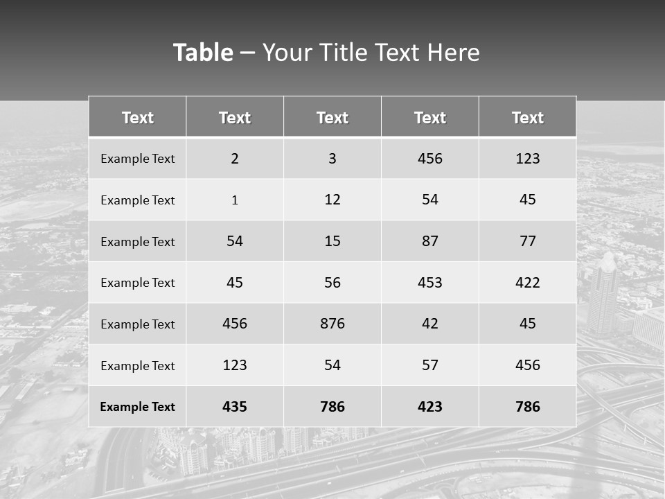 A Black And White Photo Of A City PowerPoint Template
