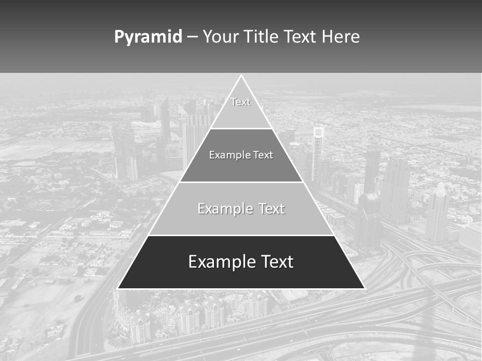 A Black And White Photo Of A City PowerPoint Template