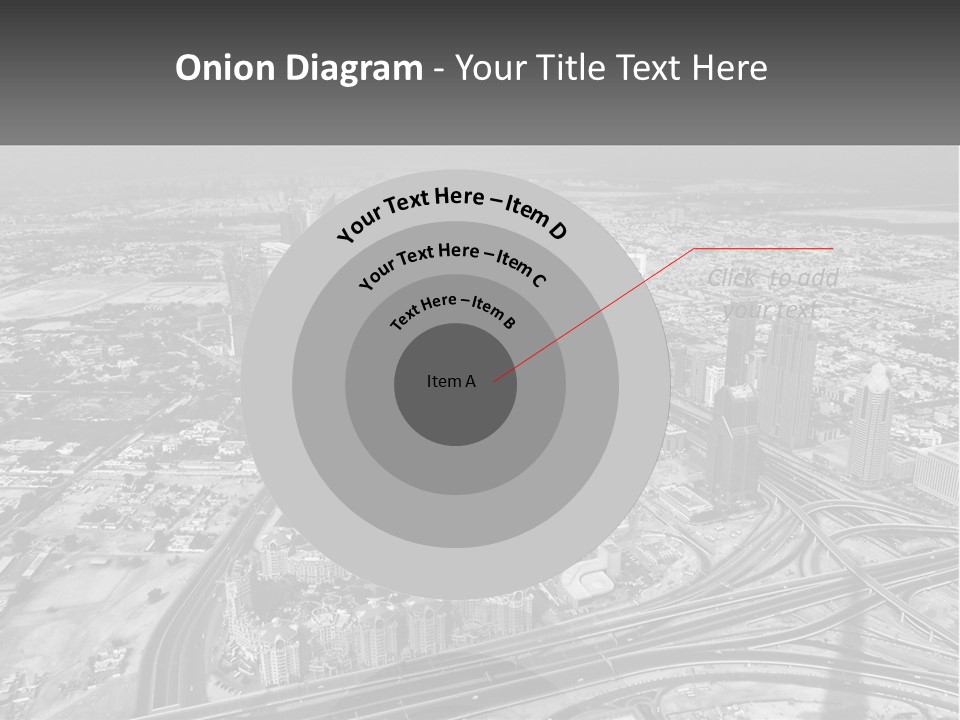 A Black And White Photo Of A City PowerPoint Template