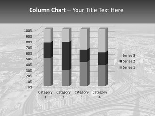 A Black And White Photo Of A City PowerPoint Template