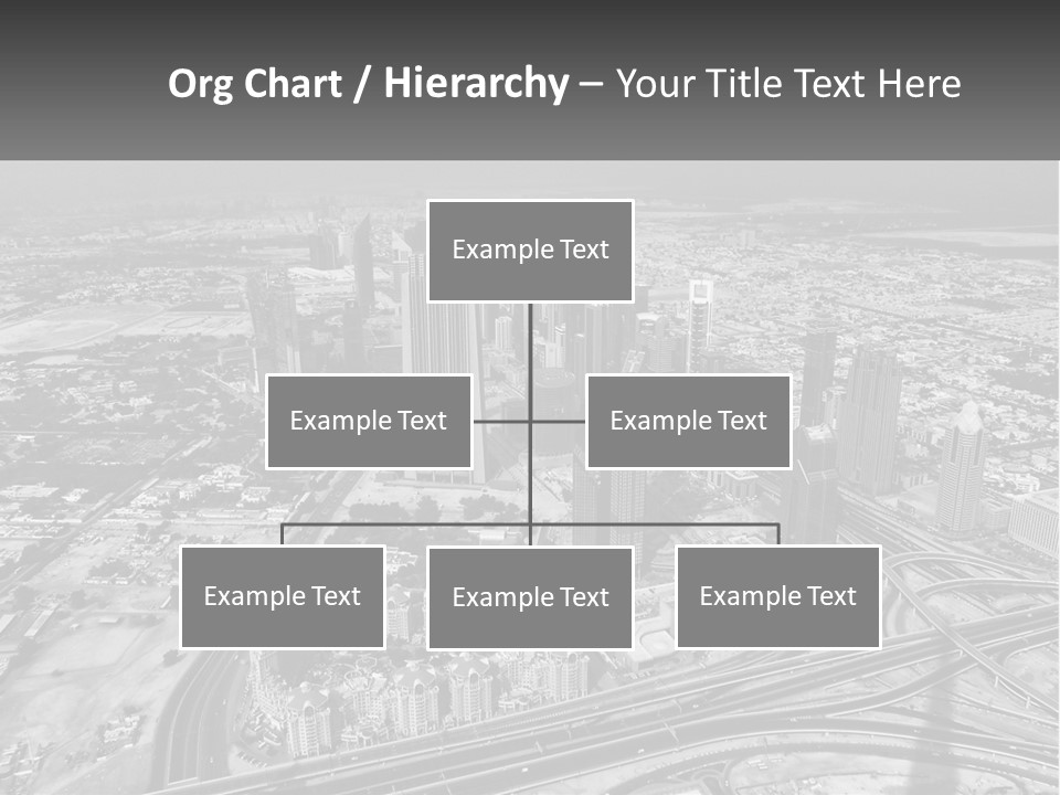 A Black And White Photo Of A City PowerPoint Template