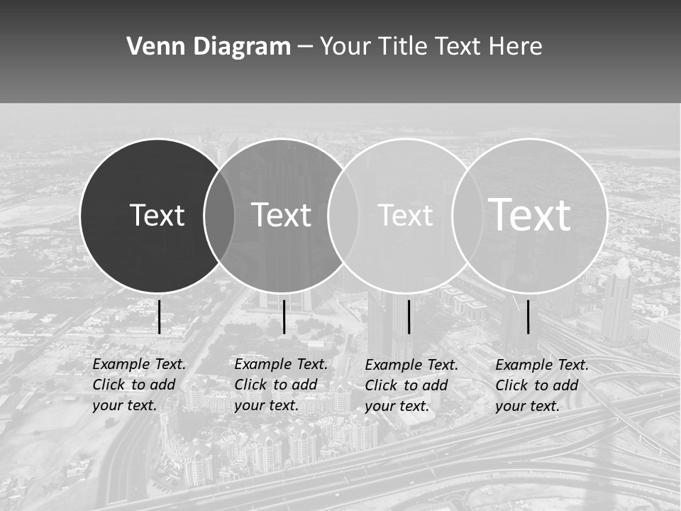A Black And White Photo Of A City PowerPoint Template