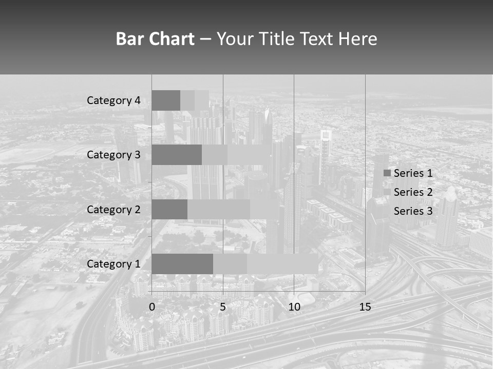 A Black And White Photo Of A City PowerPoint Template