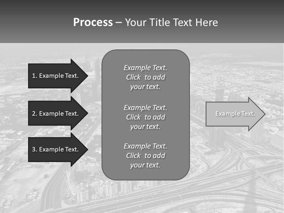 A Black And White Photo Of A City PowerPoint Template