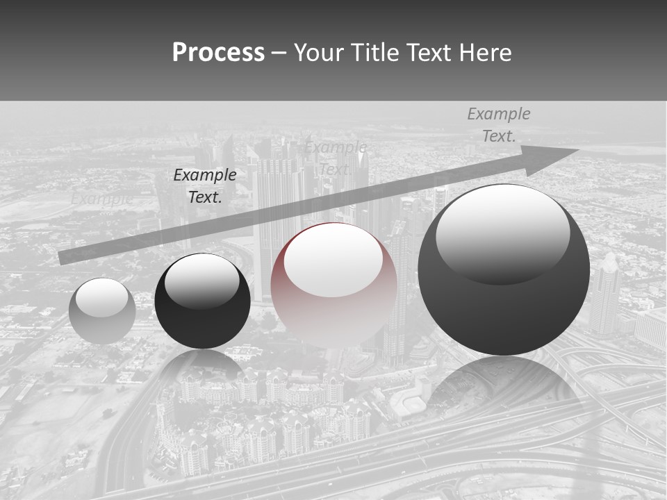A Black And White Photo Of A City PowerPoint Template