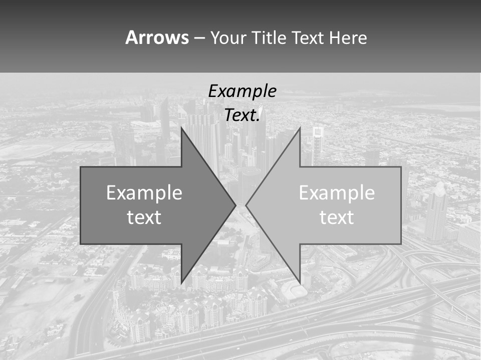 A Black And White Photo Of A City PowerPoint Template