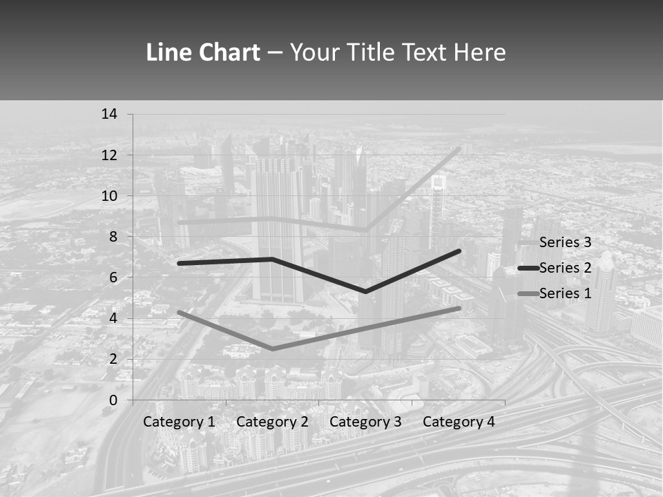 A Black And White Photo Of A City PowerPoint Template