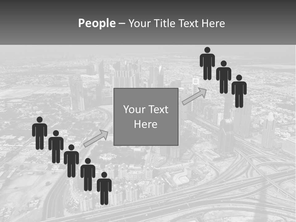 A Black And White Photo Of A City PowerPoint Template