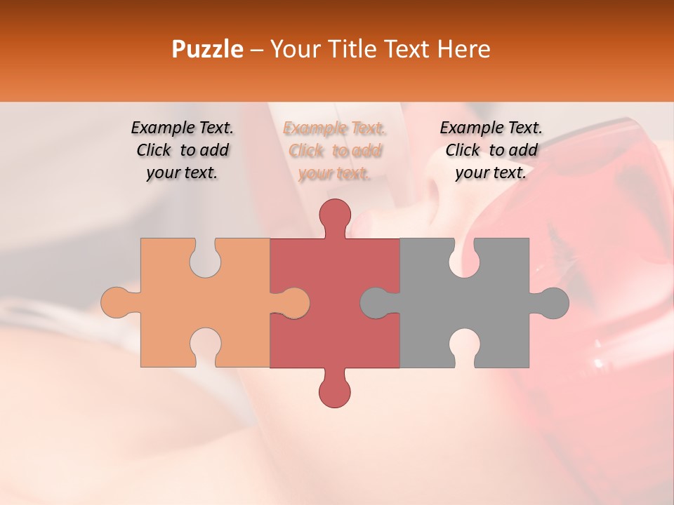 A Woman Getting A Laser On Her Face PowerPoint Template