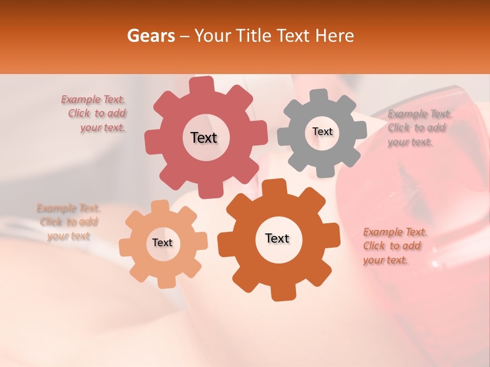 A Woman Getting A Laser On Her Face PowerPoint Template