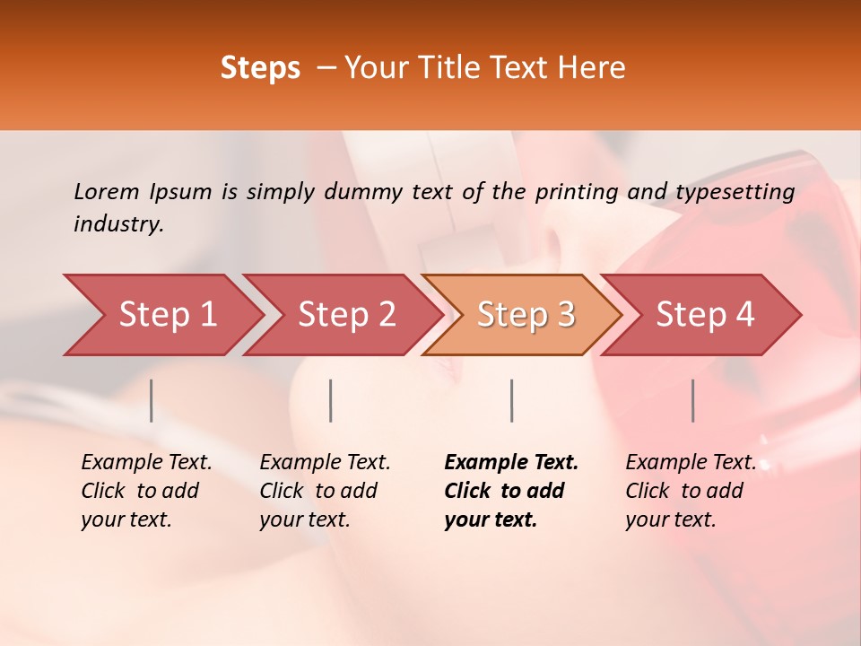 A Woman Getting A Laser On Her Face PowerPoint Template