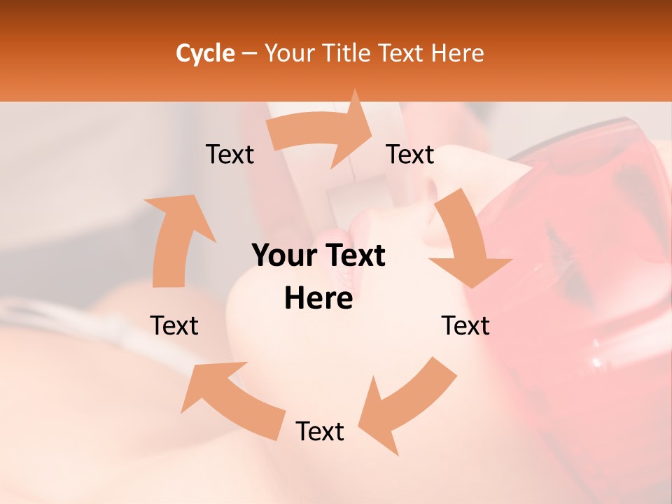 A Woman Getting A Laser On Her Face PowerPoint Template