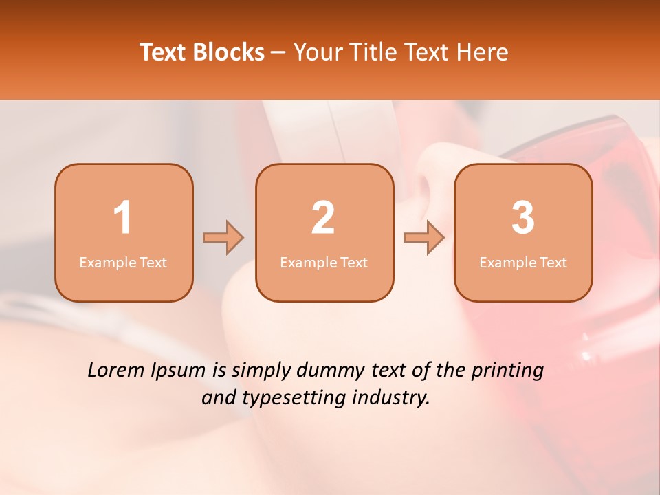 A Woman Getting A Laser On Her Face PowerPoint Template