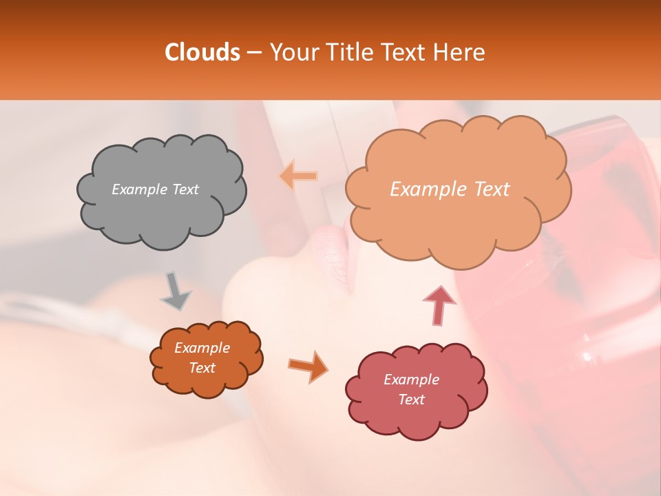 A Woman Getting A Laser On Her Face PowerPoint Template