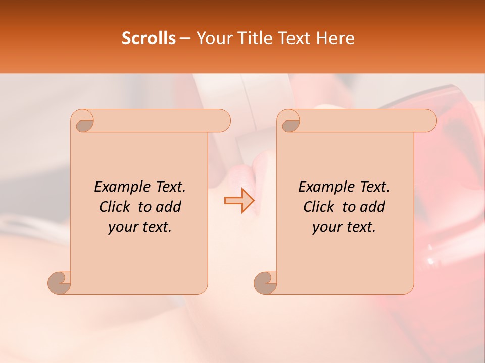 A Woman Getting A Laser On Her Face PowerPoint Template
