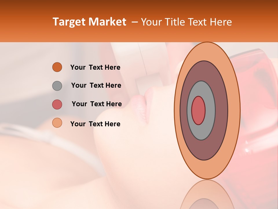 A Woman Getting A Laser On Her Face PowerPoint Template