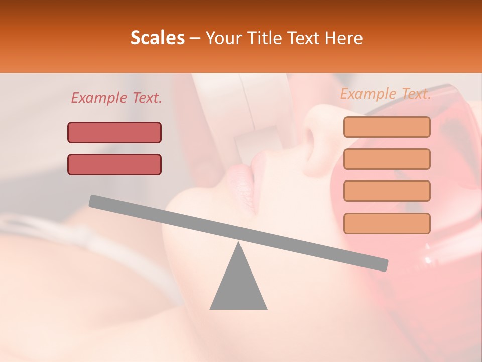 A Woman Getting A Laser On Her Face PowerPoint Template