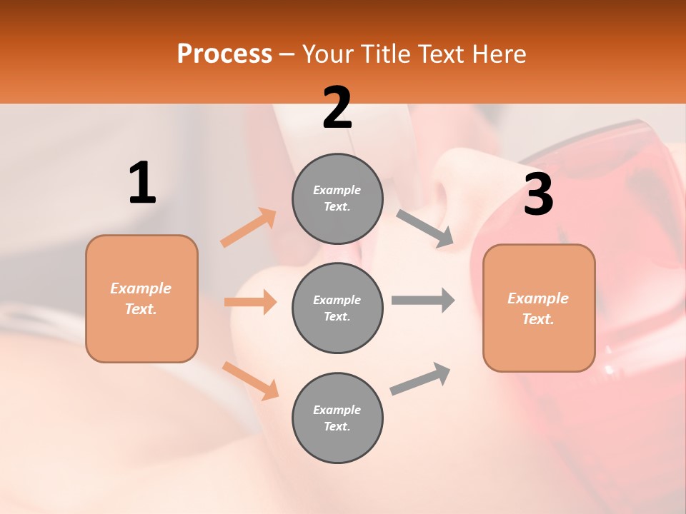 A Woman Getting A Laser On Her Face PowerPoint Template