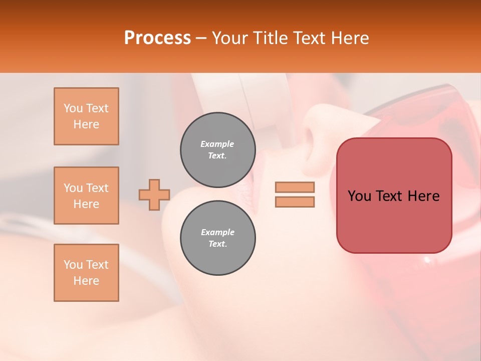 A Woman Getting A Laser On Her Face PowerPoint Template