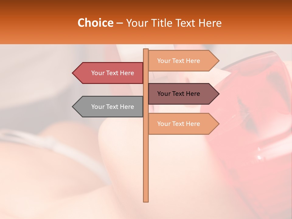 A Woman Getting A Laser On Her Face PowerPoint Template