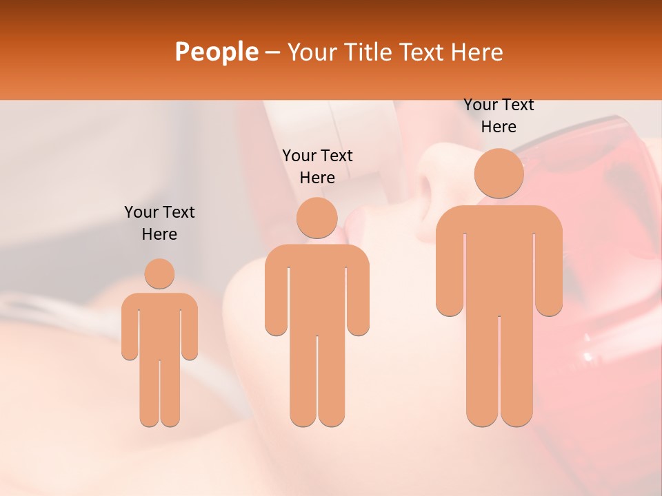 A Woman Getting A Laser On Her Face PowerPoint Template