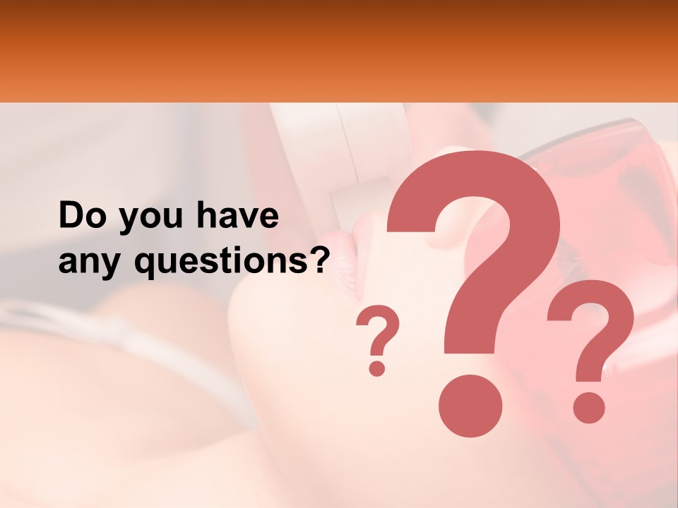 A Woman Getting A Laser On Her Face PowerPoint Template