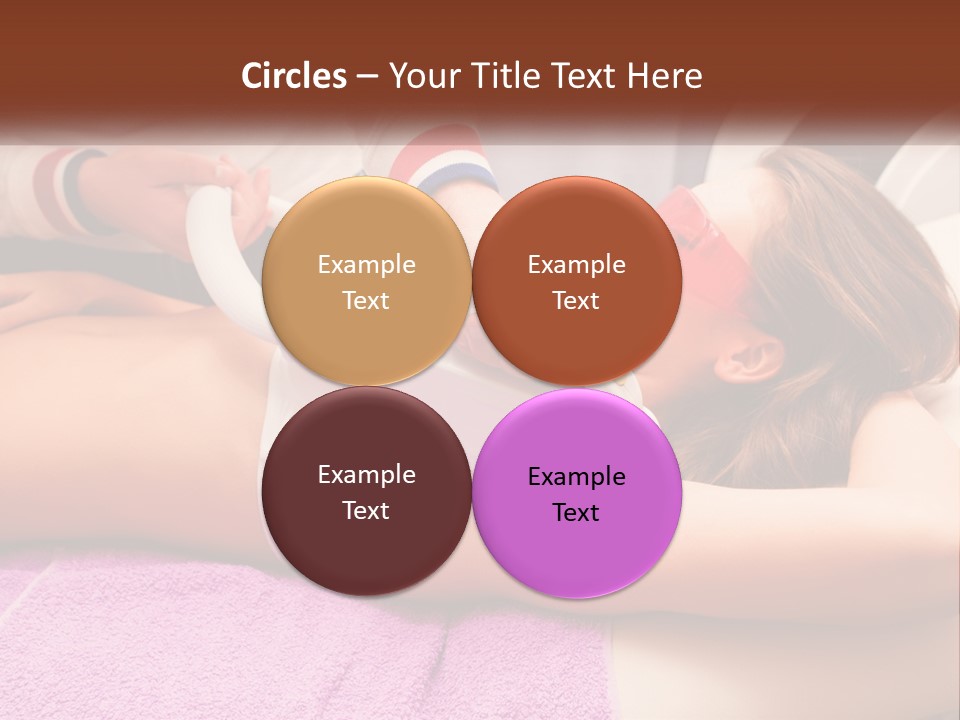 A Woman Getting Laser Hair Removal From A Machine PowerPoint Template