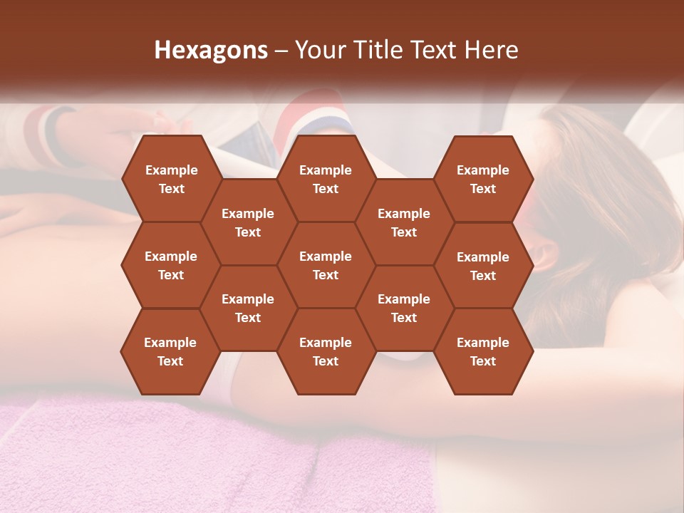 A Woman Getting Laser Hair Removal From A Machine PowerPoint Template