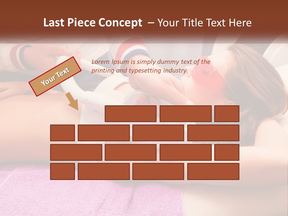 A Woman Getting Laser Hair Removal From A Machine PowerPoint Template