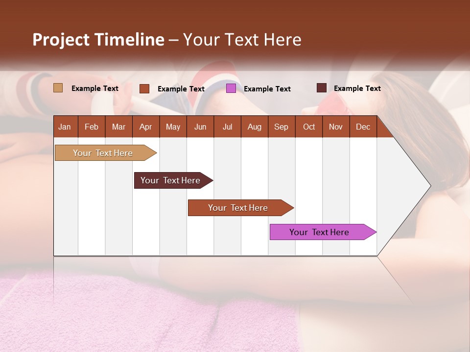 A Woman Getting Laser Hair Removal From A Machine PowerPoint Template