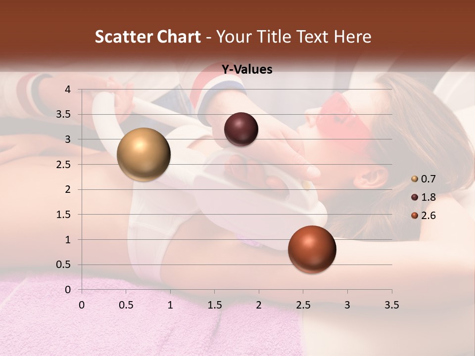 A Woman Getting Laser Hair Removal From A Machine PowerPoint Template