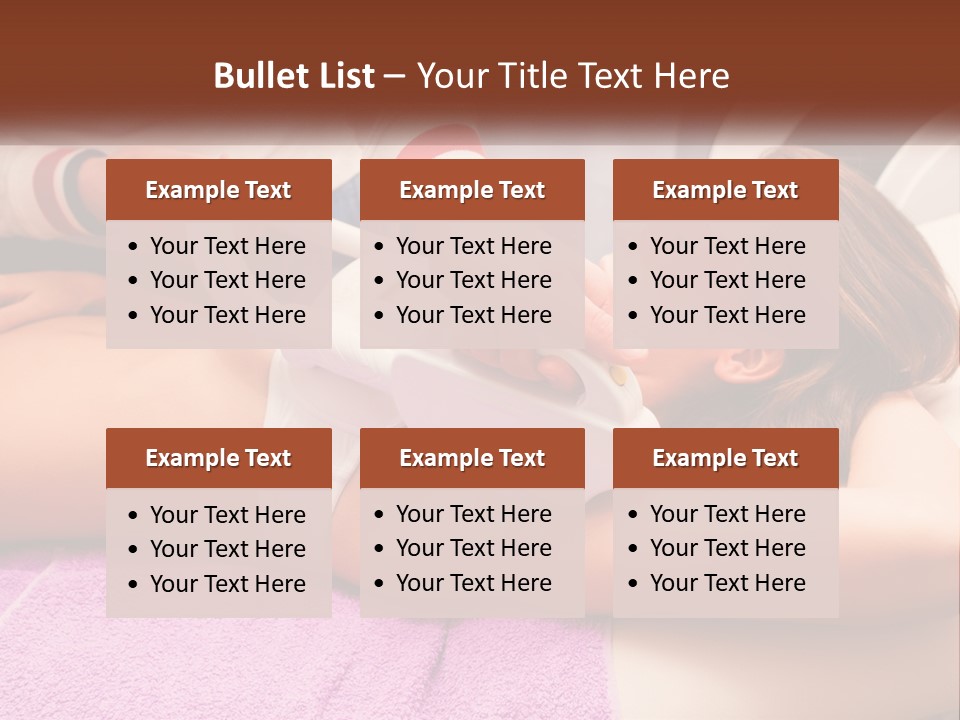 A Woman Getting Laser Hair Removal From A Machine PowerPoint Template