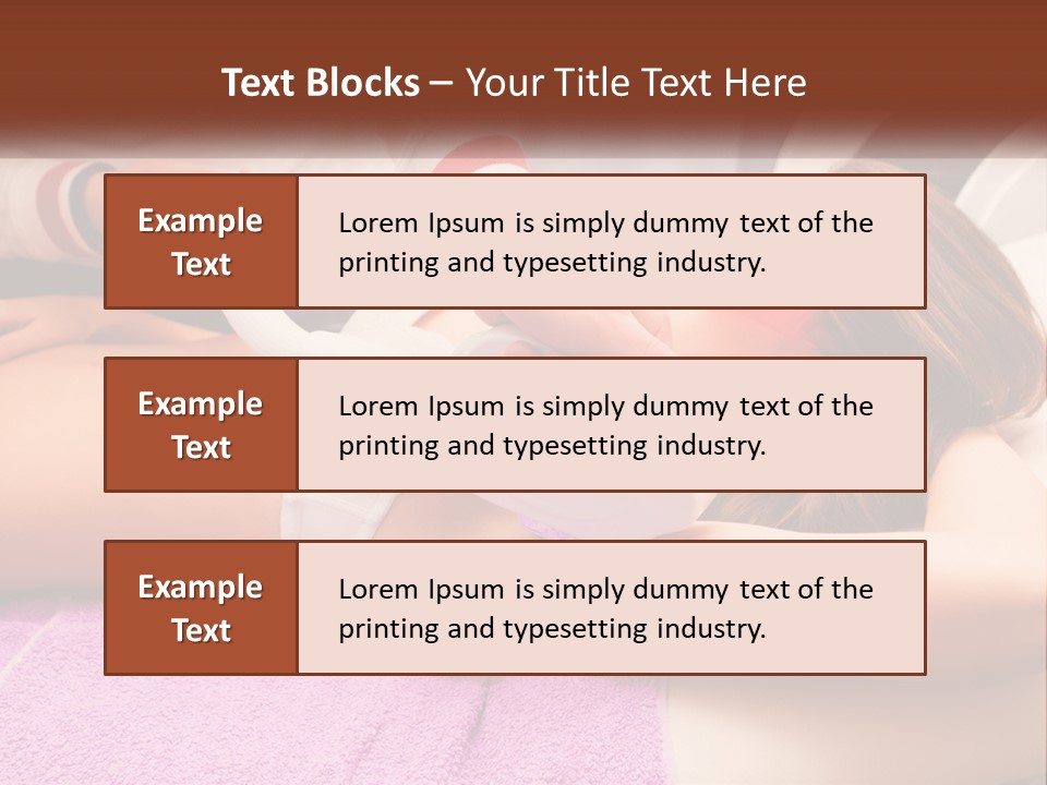 A Woman Getting Laser Hair Removal From A Machine PowerPoint Template